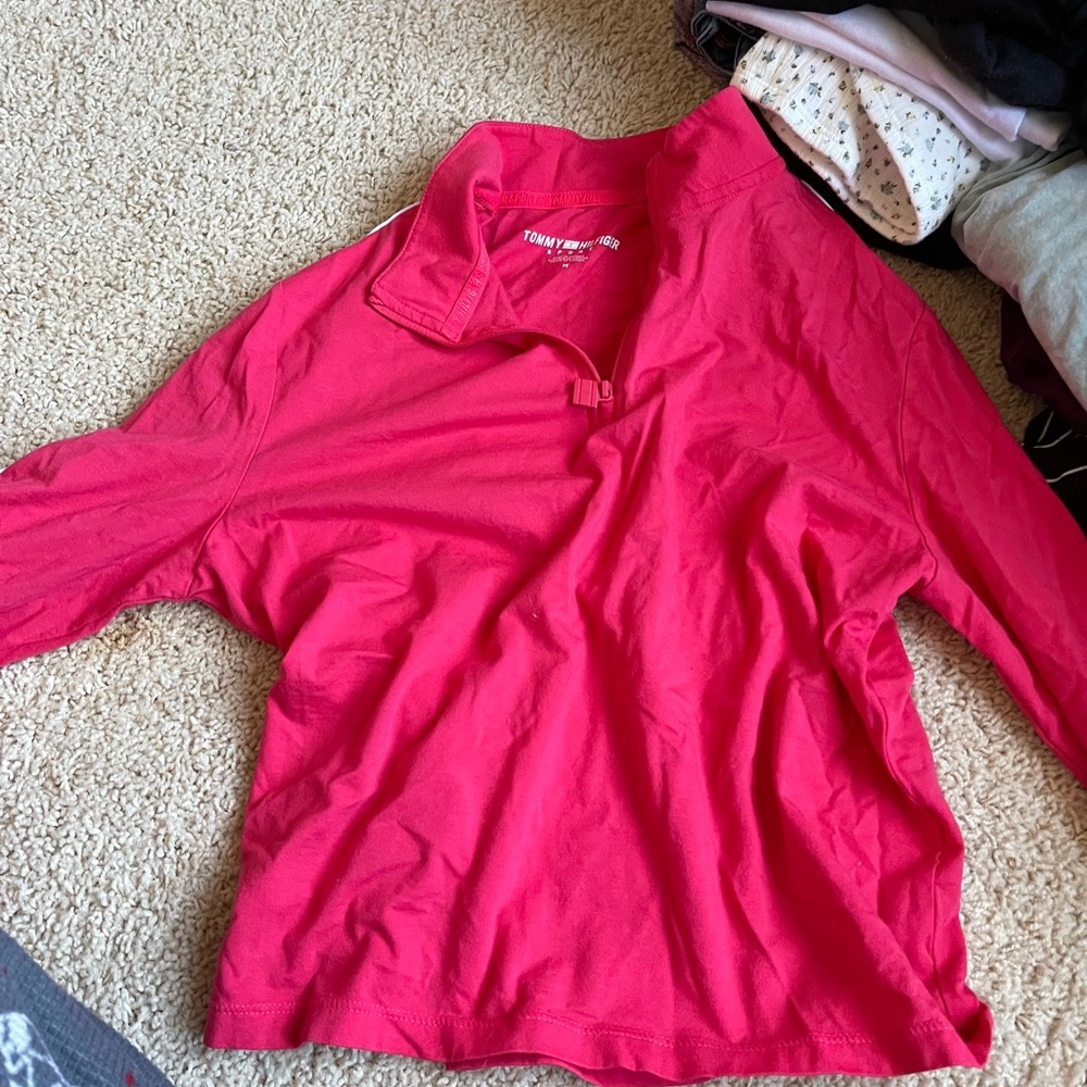 Tommy Hilfiger zip up shirt